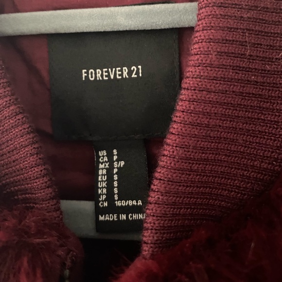 Forever 21 Faux Fur Bomber Jacket - Picture 7 of 12